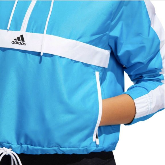 adidas Women's ID Wind Half Zip Cropped Jacket - Picture 5 of 6